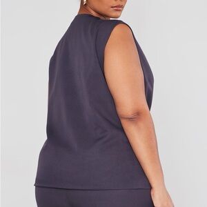 Elegant grey Sleeveless Top